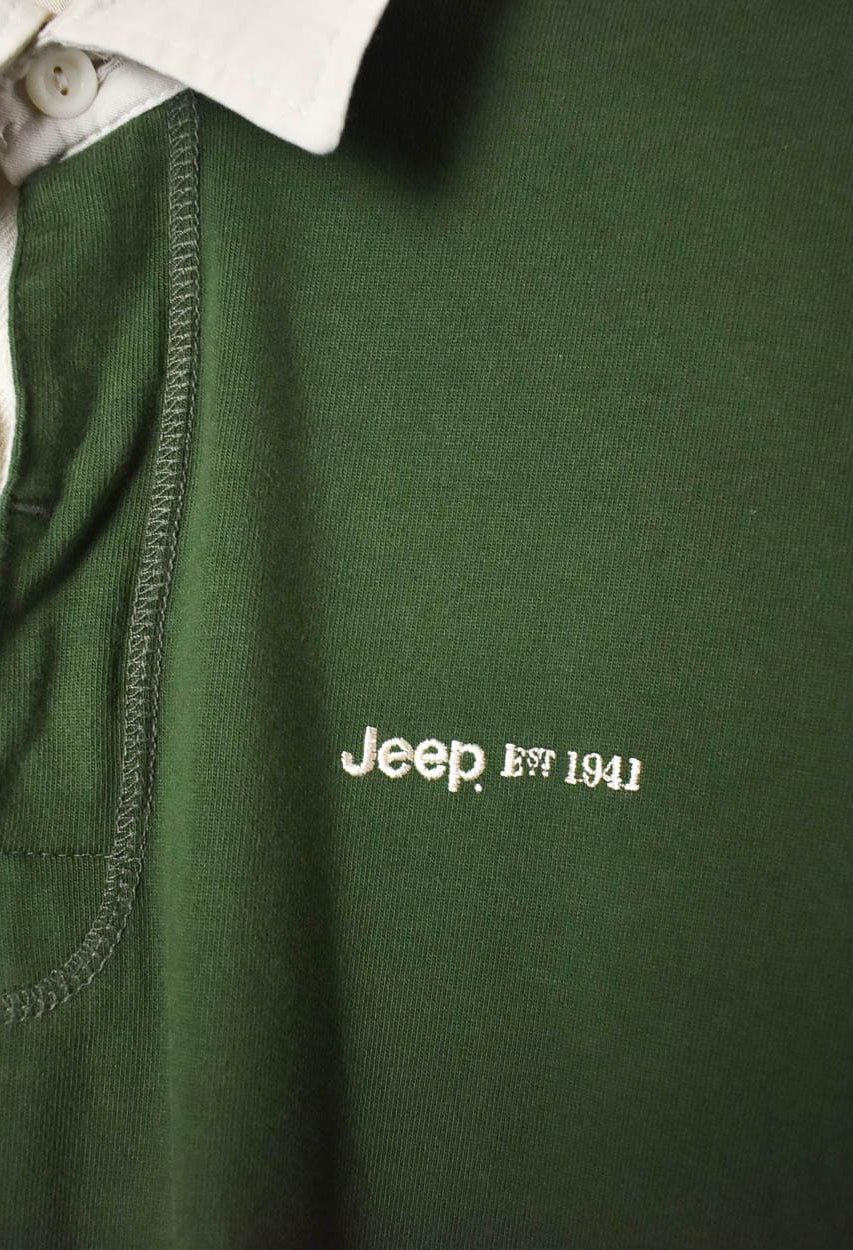 Green Jeep Rugby Shirt - X-Large