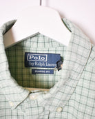 Green Polo Ralph Lauren Checked Shirt - Medium