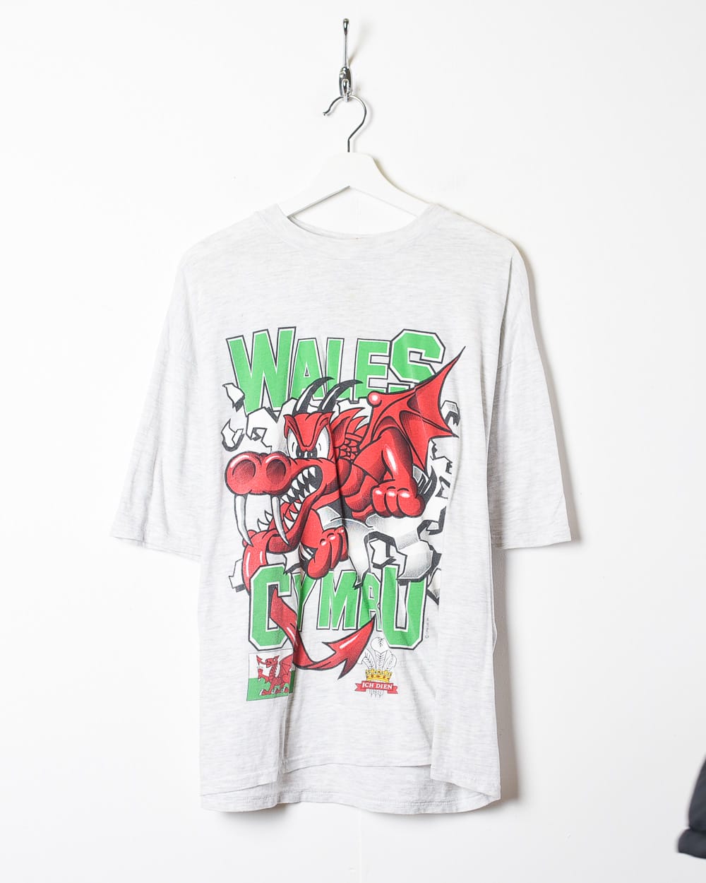 Stone Wales Cymru Dragon Graphic T-Shirt - Medium