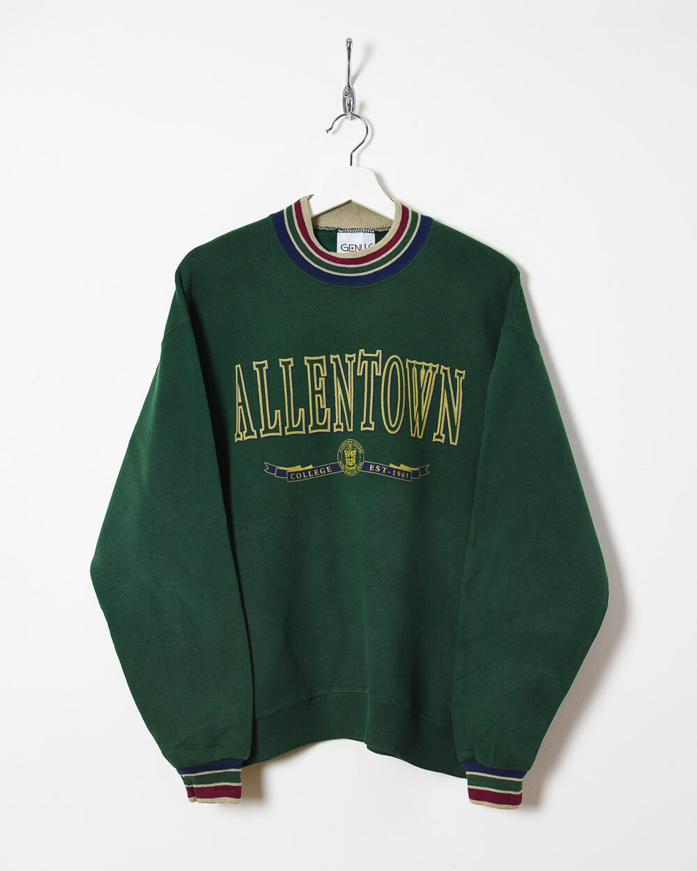 Green Genus Allentown College Est-1965 Sweatshirt - Medium