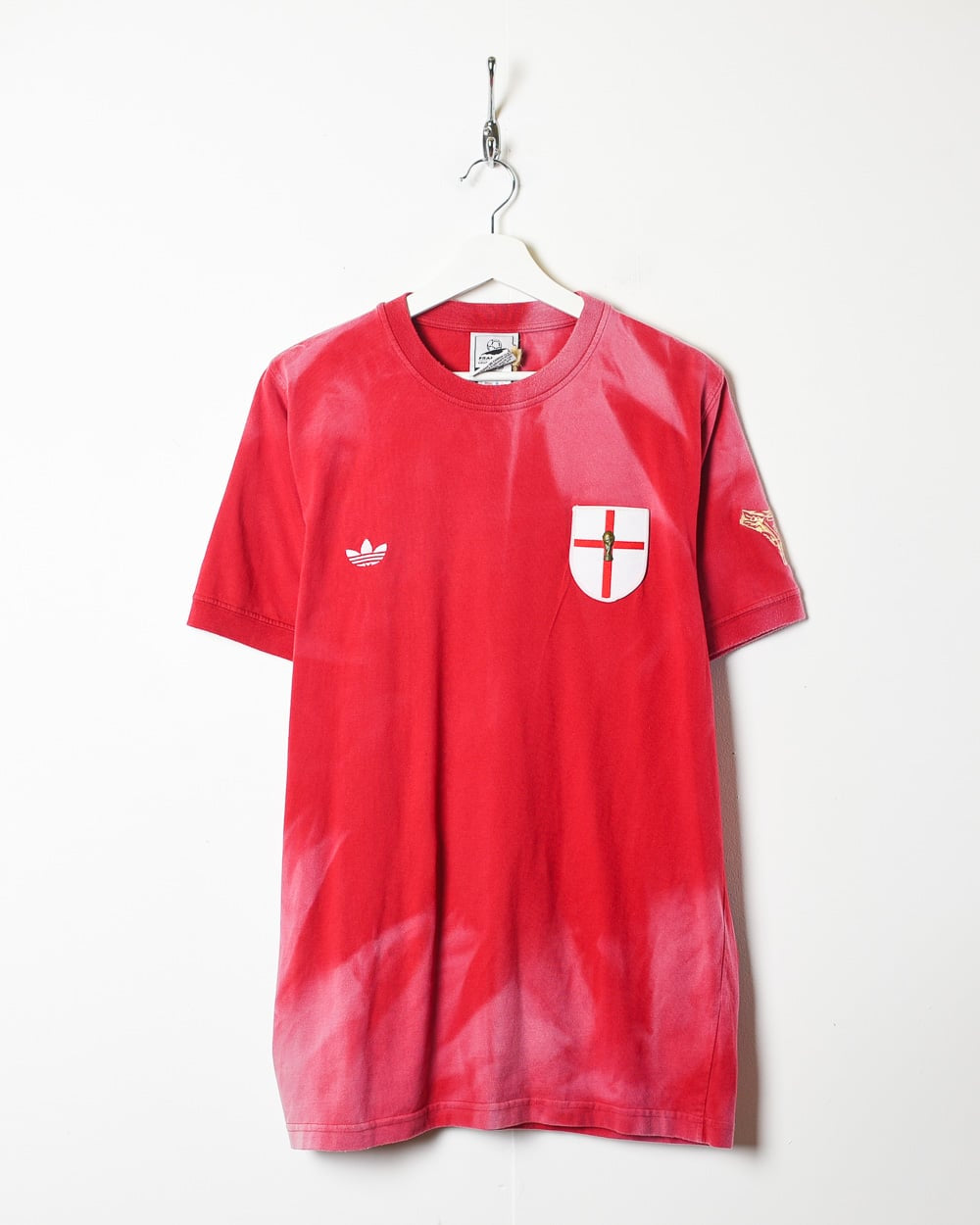 Red Adidas France 98 England Dyed T-Shirt - X-Large