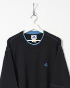 Black Adidas Long Sleeved T-Shirt - X-Large