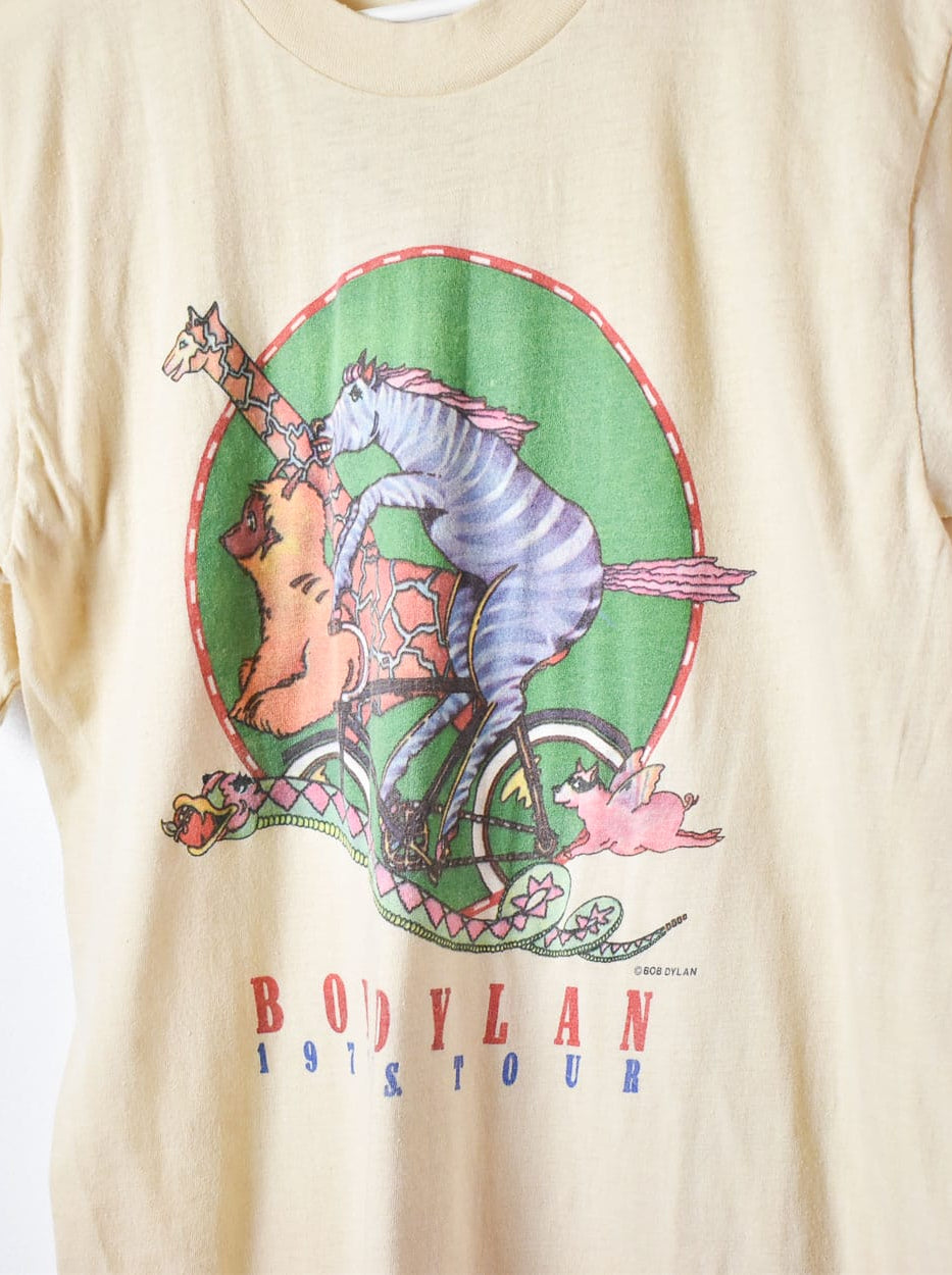 Neutral Bob Dylan 1978 US Tour Single Stitch 70s Single Stitch T-Shirt - Small