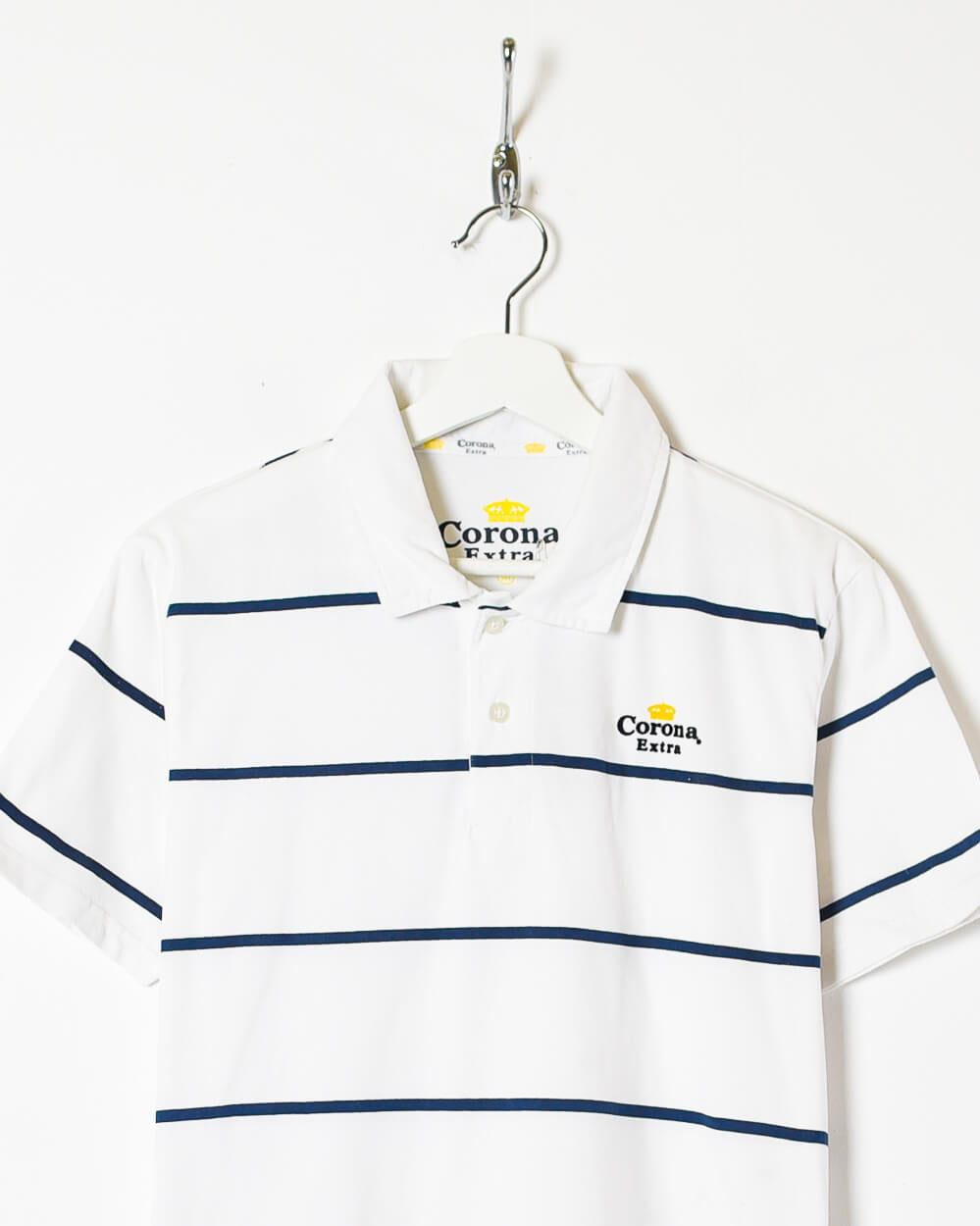 White Corona Extra Polo Shirt - Medium