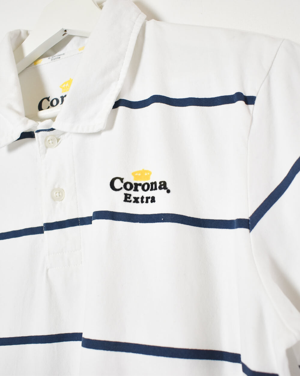 White Corona Extra Polo Shirt - Medium