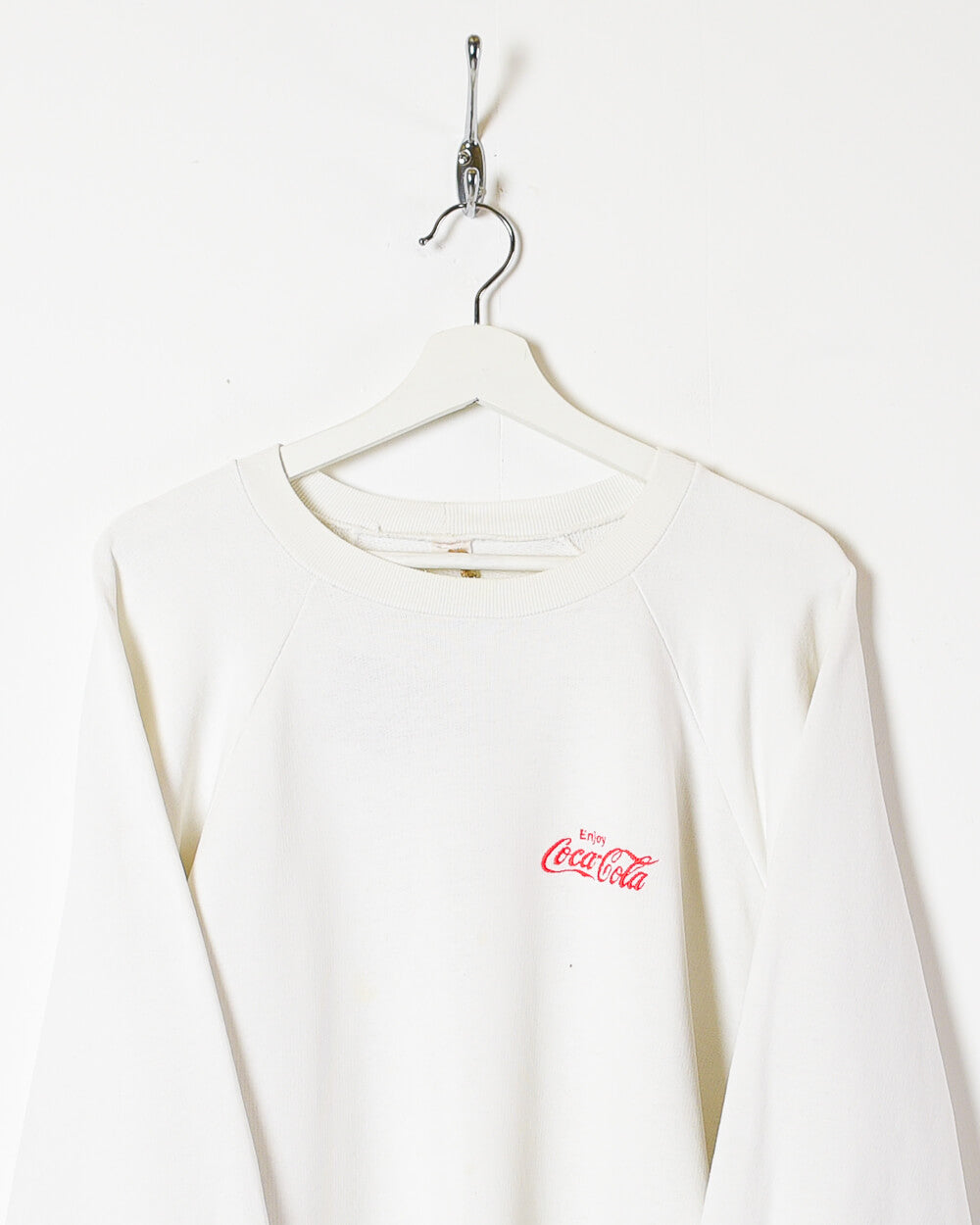 White Enjoy Coca-Cola Sweatshirt - Large