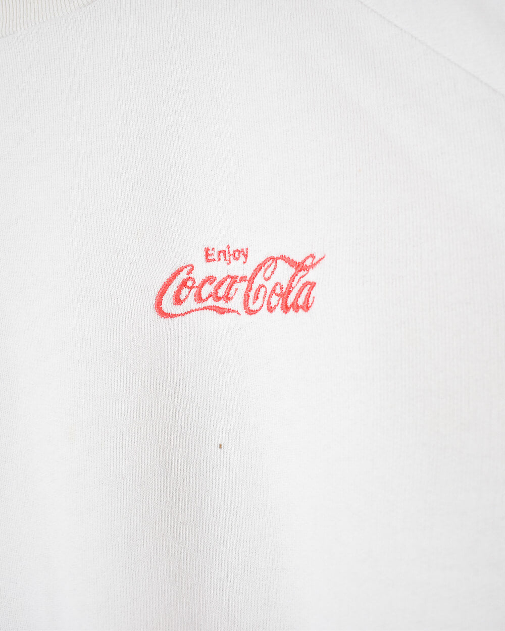 White Enjoy Coca-Cola Sweatshirt - Large
