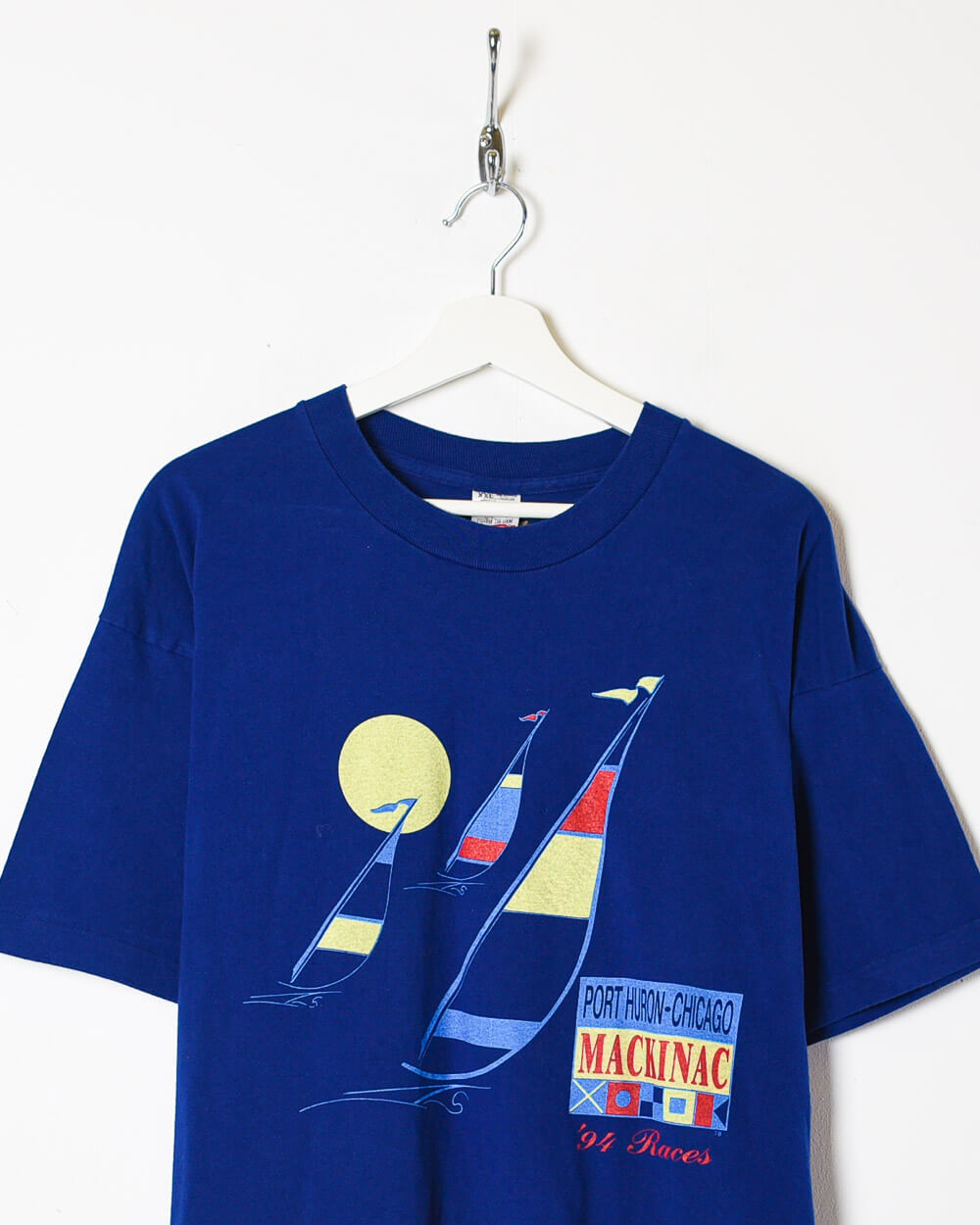 Blue Port Huron Chicago 94 Mackinac Races T-Shirt - XX-Large