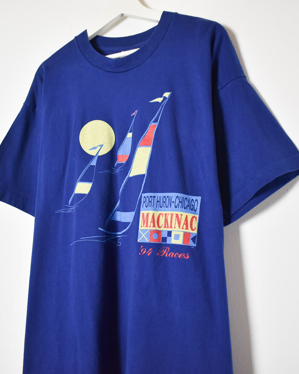 Blue Port Huron Chicago 94 Mackinac Races T-Shirt - XX-Large