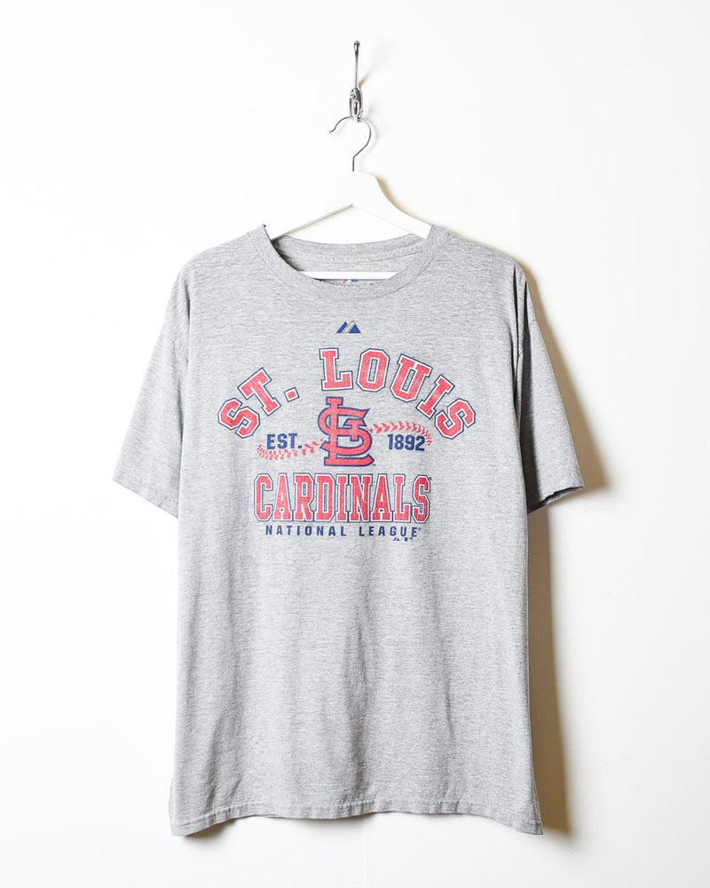 Vintage 00s Stone Majestic MLB St Louis Cardinals T-Shirt - Large Cotton–  Domno Vintage