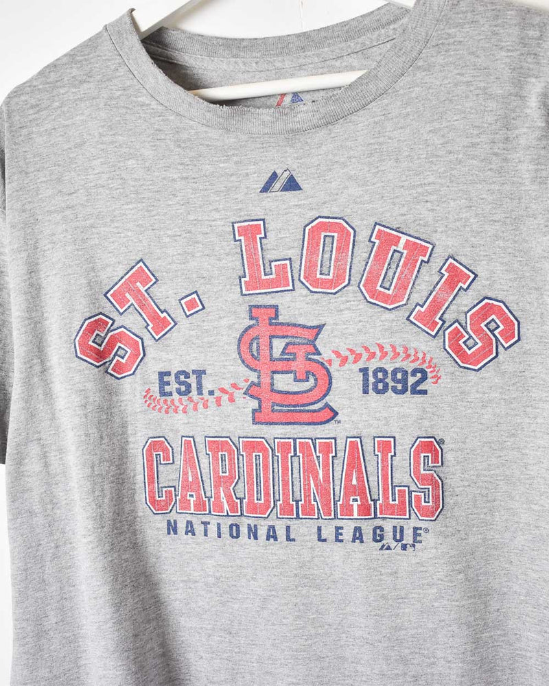 St Louis Cardinals Shirt Womens Extra Large Blue Majestic