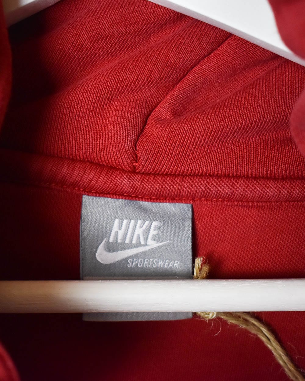 Red Nike 1/4 Zip Hoodie - Small
