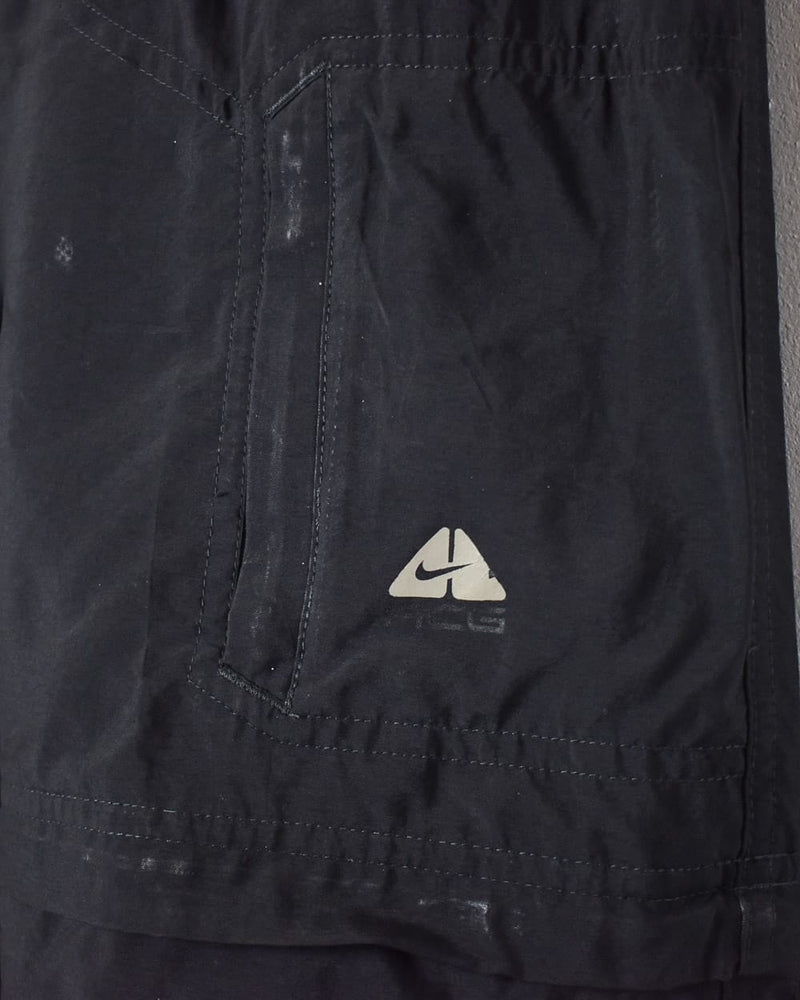 Black Nike ACG Zip-Off Hiking Trousers - Small