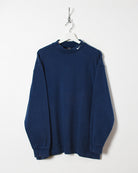 Navy Nike Golf Mock Neck Sweatshirt - Large