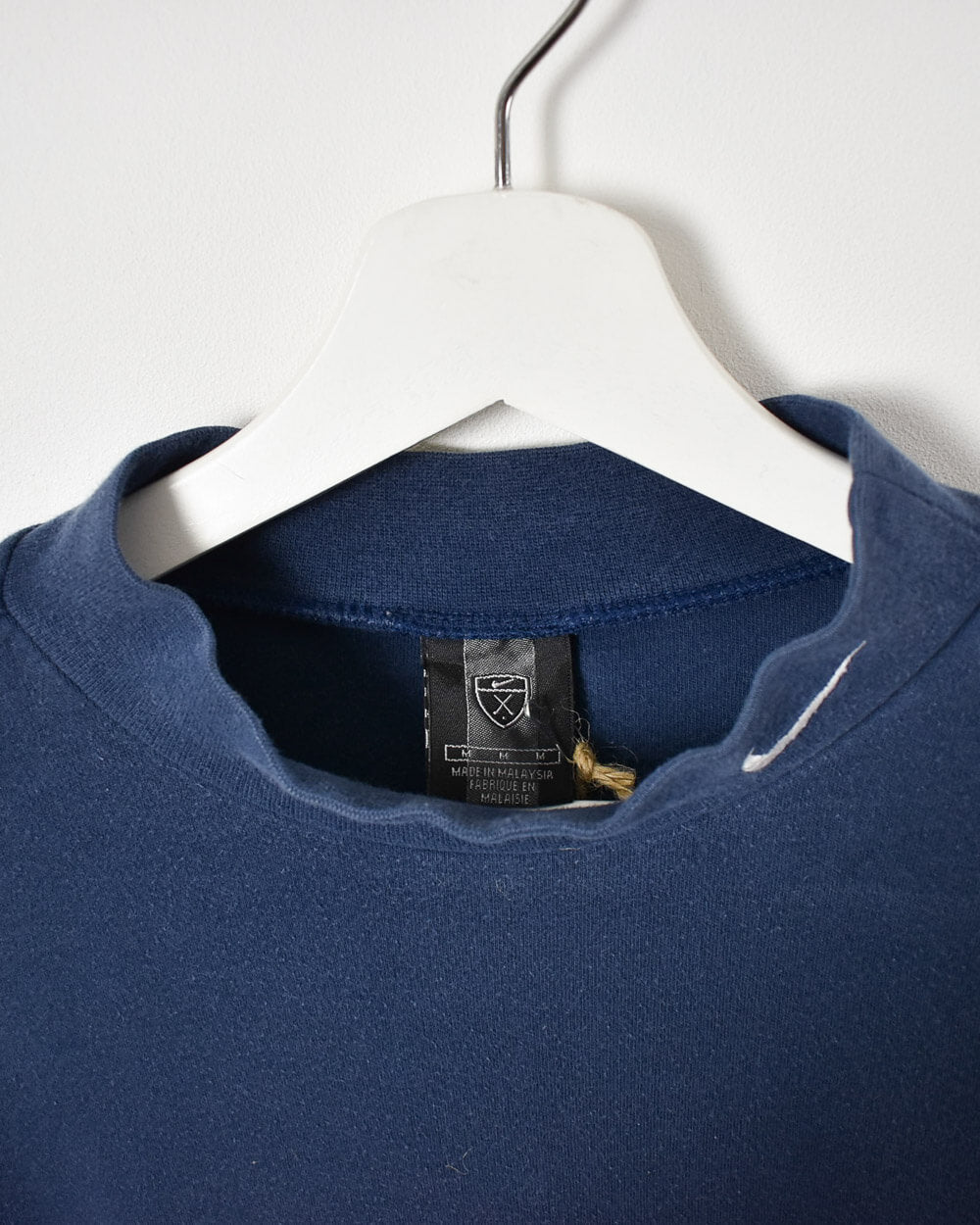 Navy Nike Golf Mock Neck Sweatshirt - Large