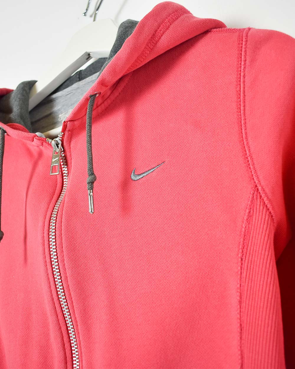 Pink Nike Women's Zip-Through Hoodie - Small
