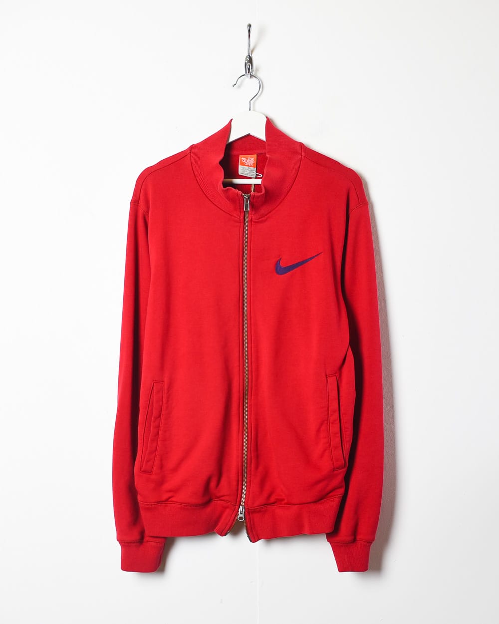 Red Nike Track and Field Zip-Through Sweatshirt - Large