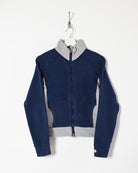 Navy Nike Women's Zip-Through Sweatshirt - Large