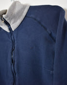 Navy Nike Women's Zip-Through Sweatshirt - Large