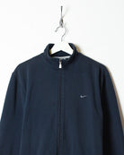 Navy Nike Zip-Through Sweatshirt - Medium
