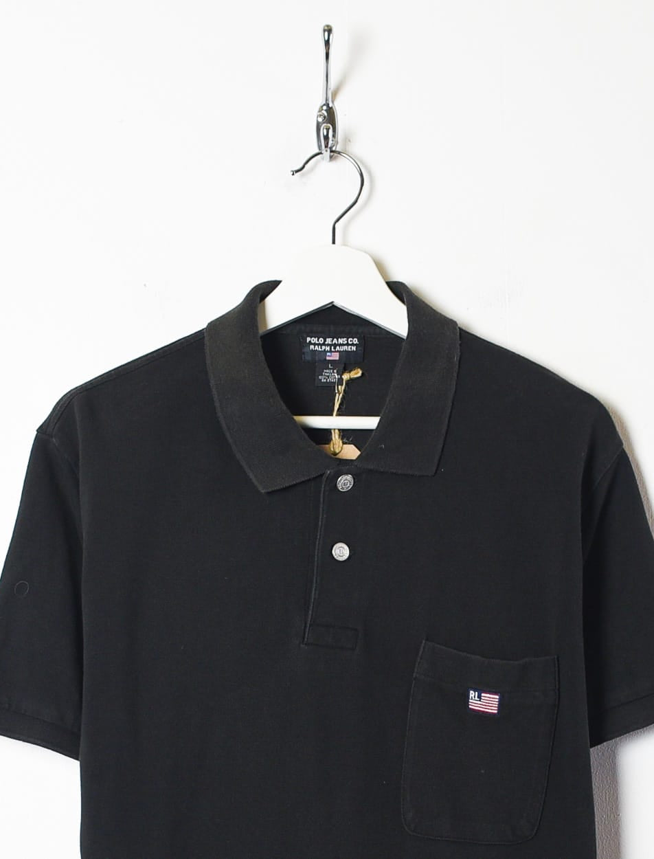 Black Polo Jeans Ralph Lauren Polo Shirt - Large