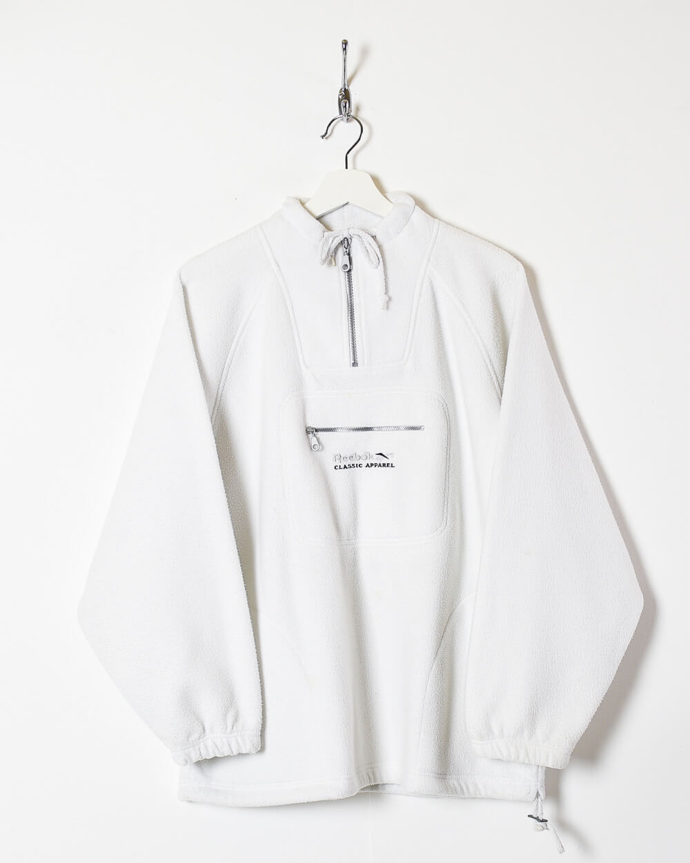 White Reebok Women's 1/4 Zip Fleece - Large
