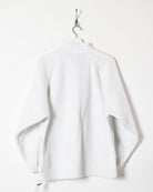 White Reebok Women's 1/4 Zip Fleece - Large