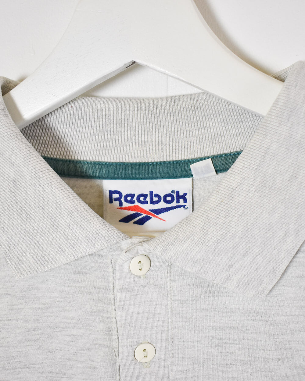 Stone Reebok Polo Shirt - Large
