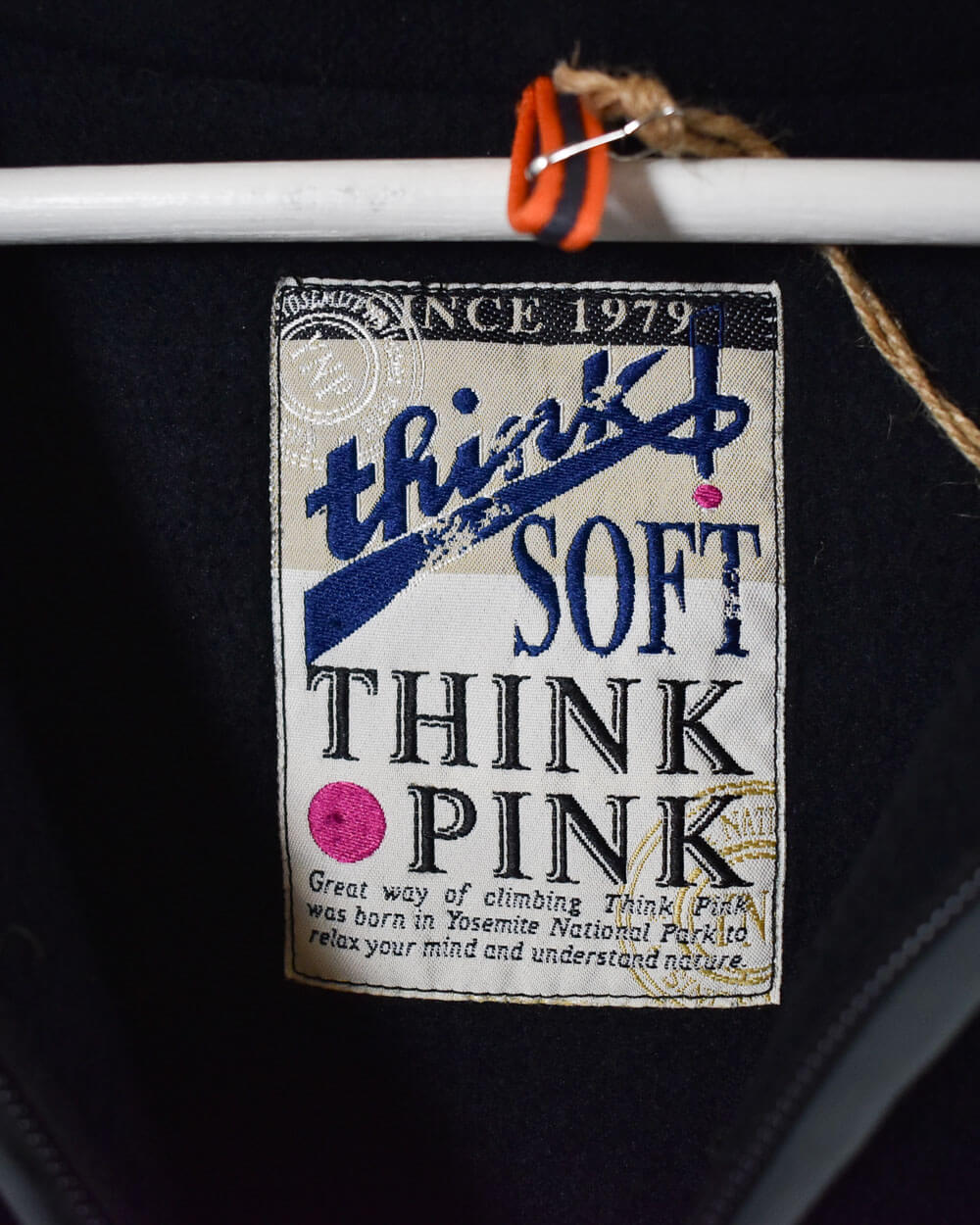 Black Think Pink Zip-Through Fleece - Large