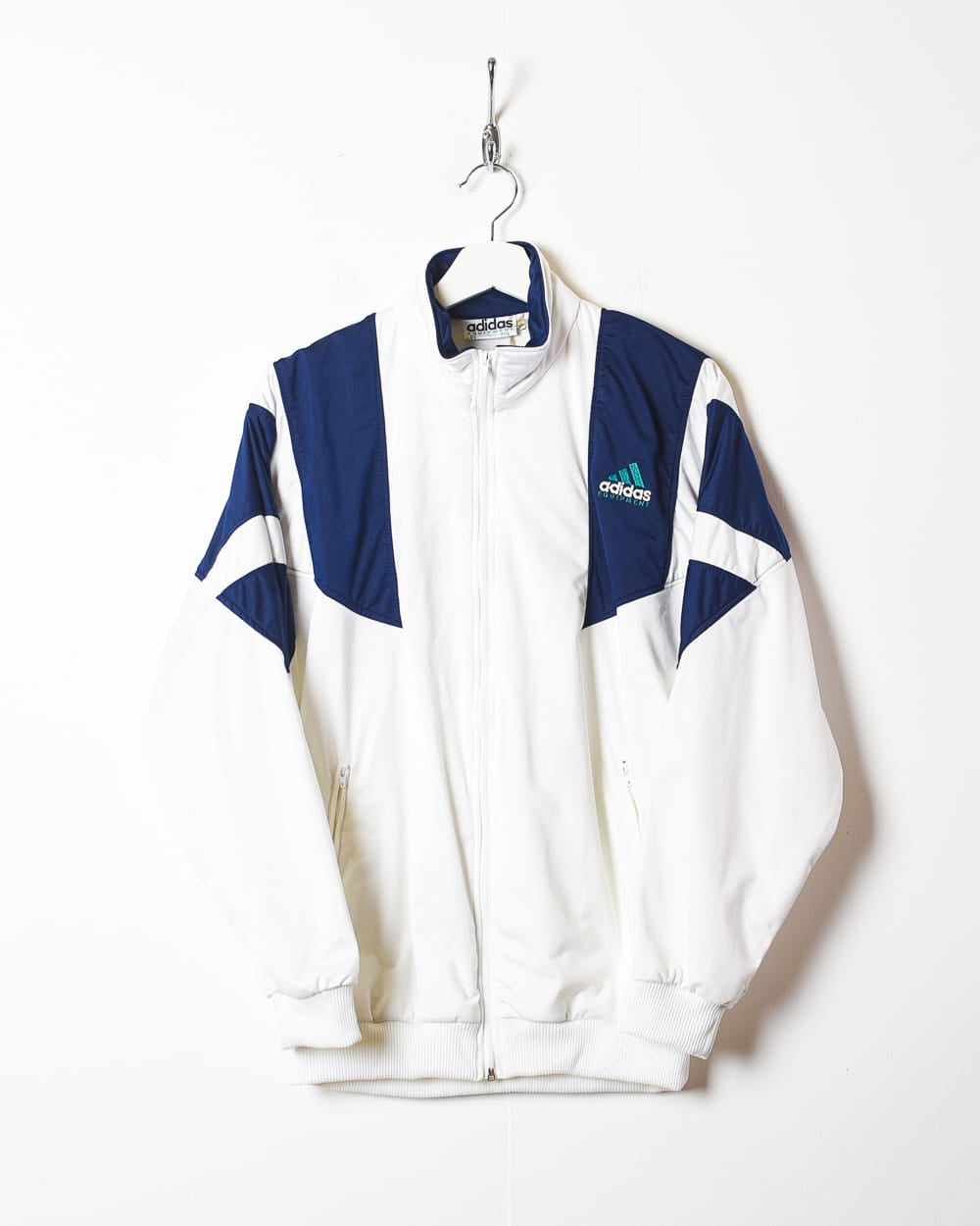Vintage 90s White Adidas Equipment Tracksuit Top Small Polyester– Domno  Vintage