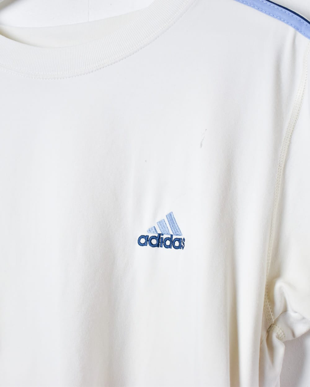 White Adidas T-Shirt - Medium Women's