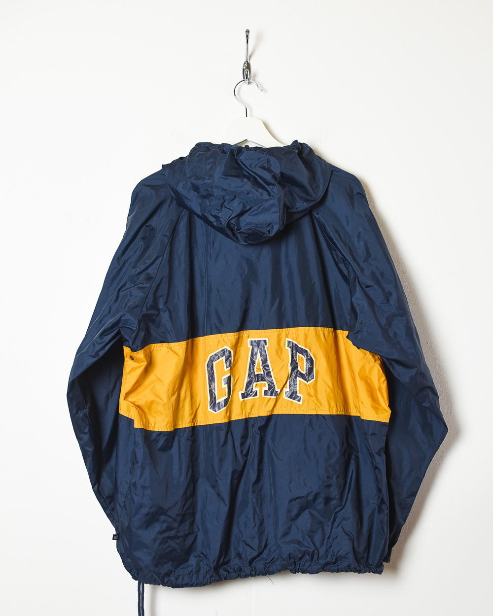 Navy Gap 1/4 Zip Hooded Windbreaker Jacket - Large