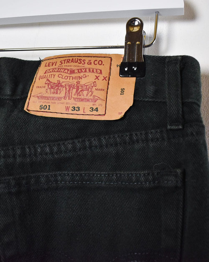 Vintage 00s Black Levi's 501 Jeans - W30 L30 Cotton– Domno Vintage