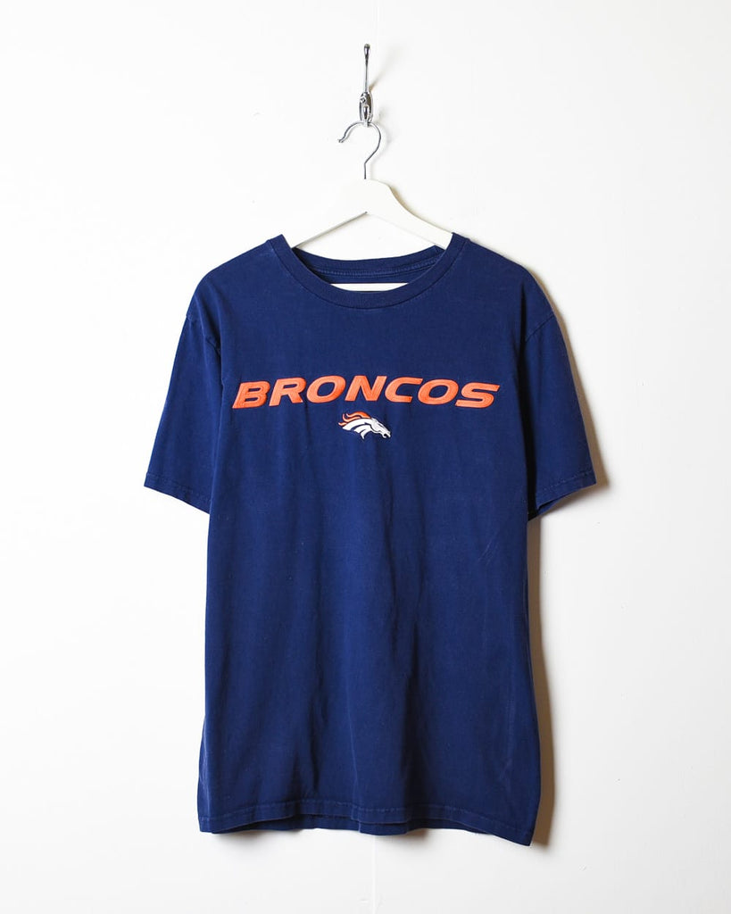 Vintage 00s Navy NFL Denver Broncos T-Shirt - Medium Cotton– Domno Vintage