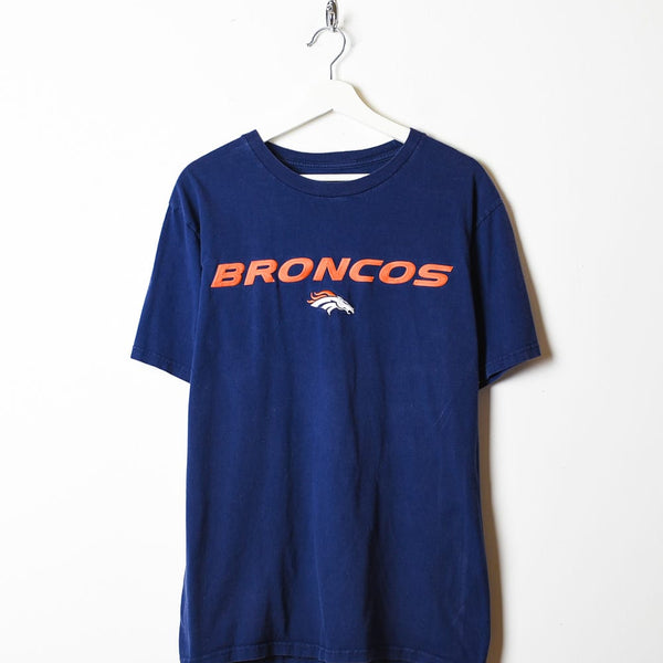 Vintage 00s Navy NFL Denver Broncos T-Shirt - Medium Cotton– Domno Vintage