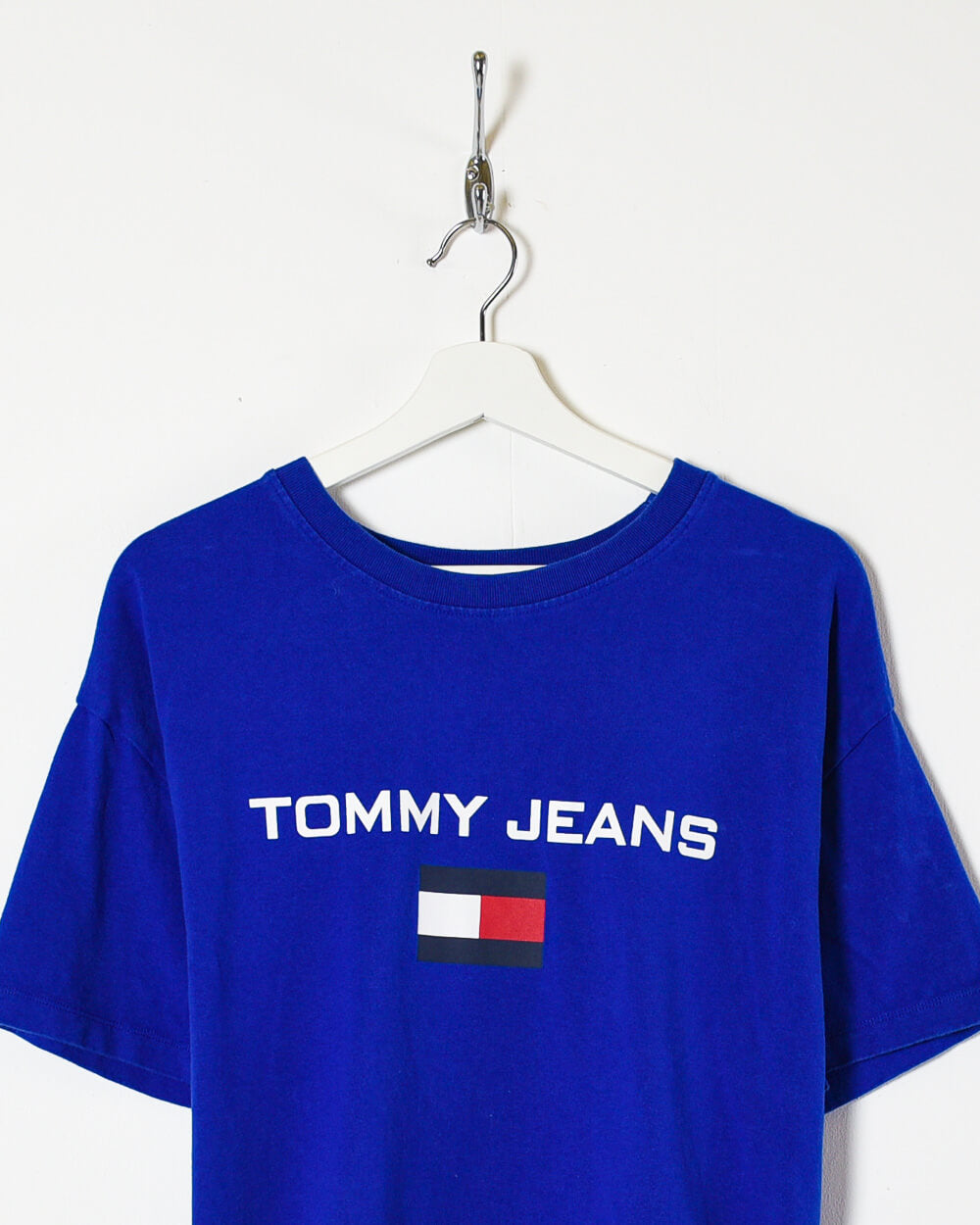 Blue Tommy Jeans Women's T-Shirt - Medium