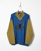 Navy Champion It Takes A Little More To Make A Champion 1/4 Zip Sweatshirt - Large