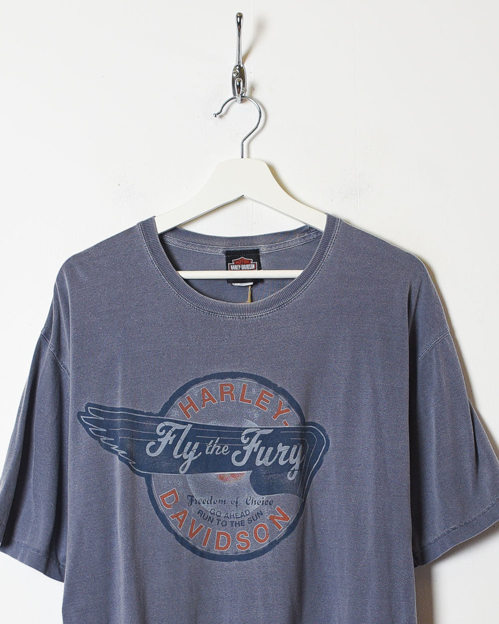 Grey Harley Davidson Fly The Fury T-Shirt - X-Large
