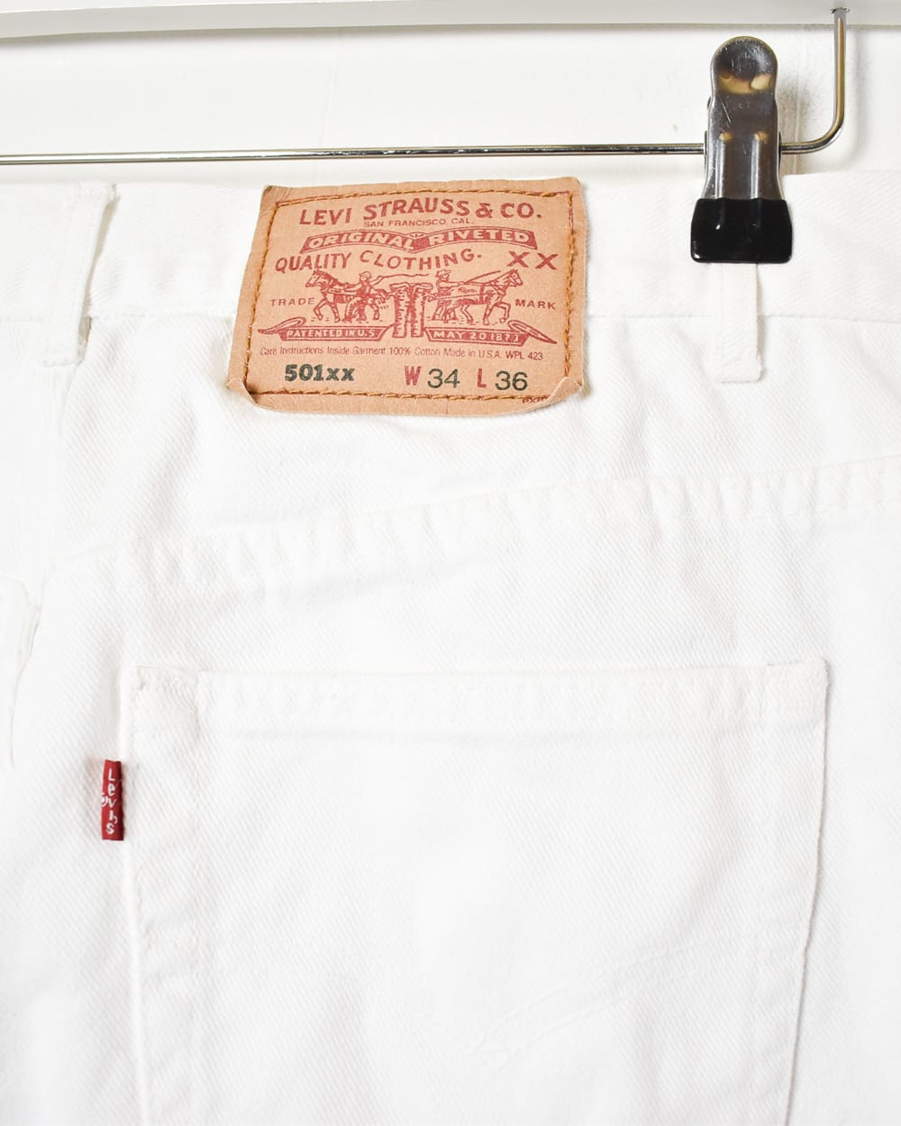 White Levi's 501xx Jeans - W32 L29