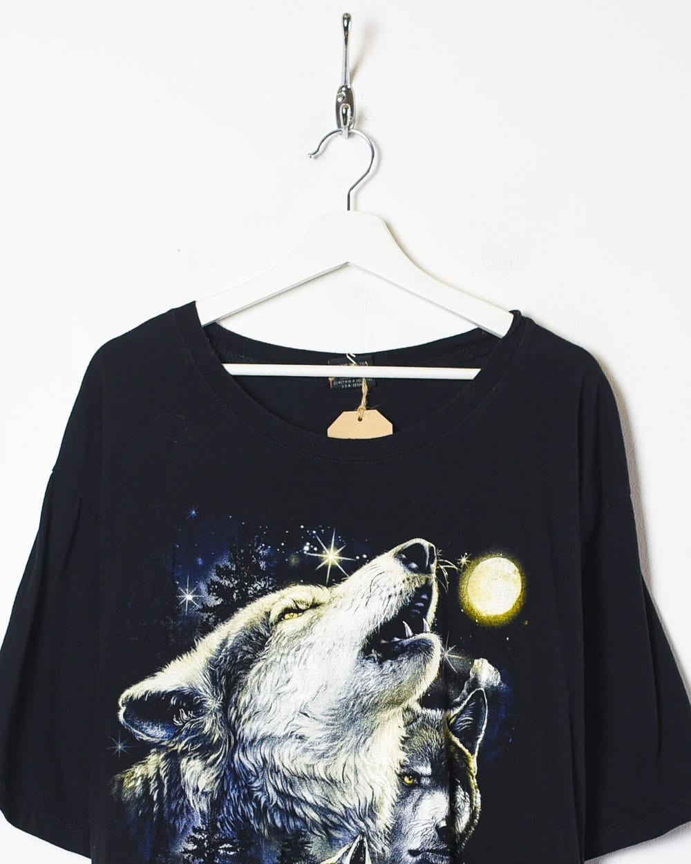 Black Metal Heaven Wolf Graphic T-Shirt - XX-Large