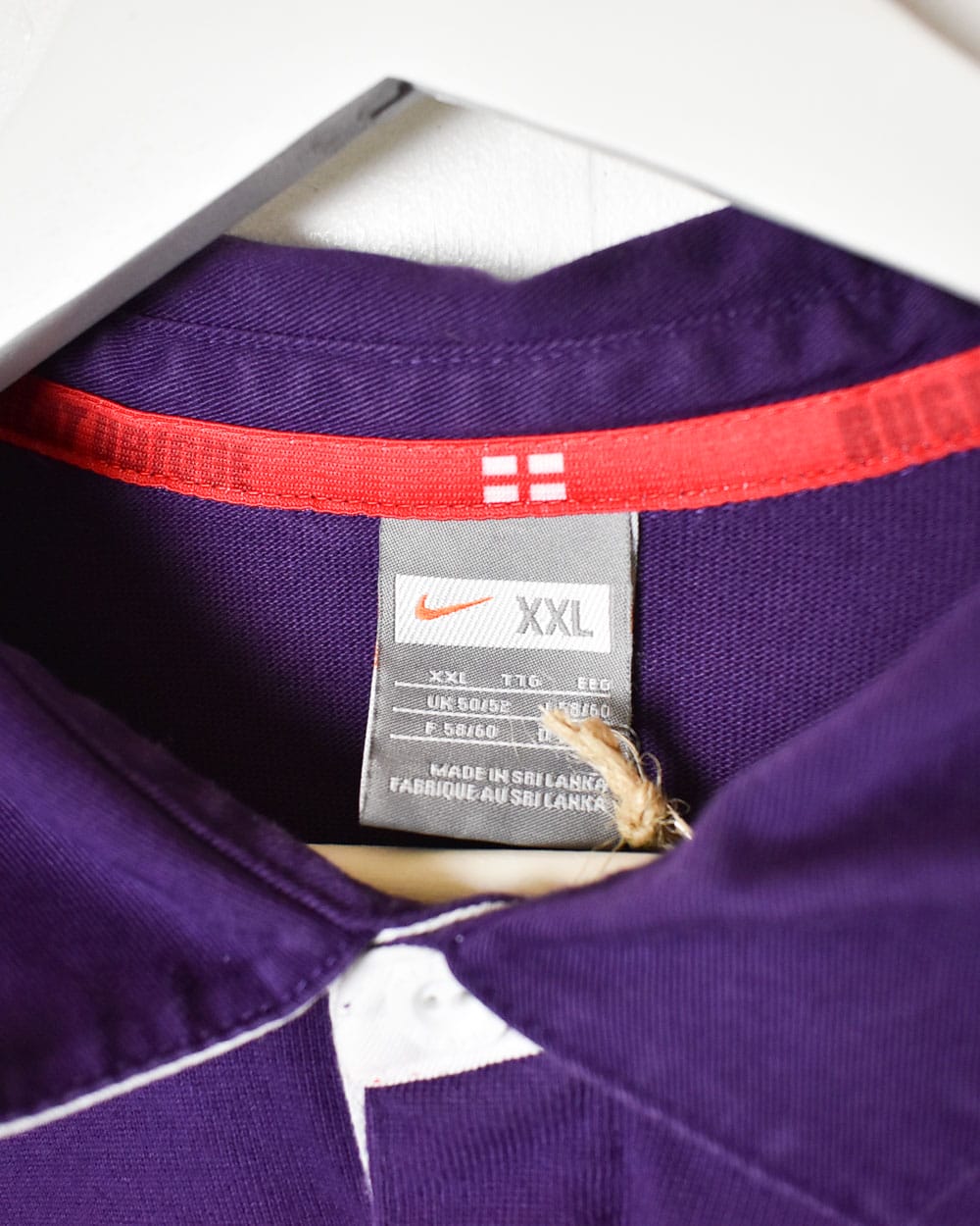 Purple Nike Team England Rugby Rugby Shirt - XX-Large