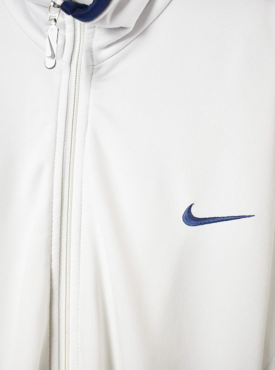 White Nike Tracksuit Top - Medium