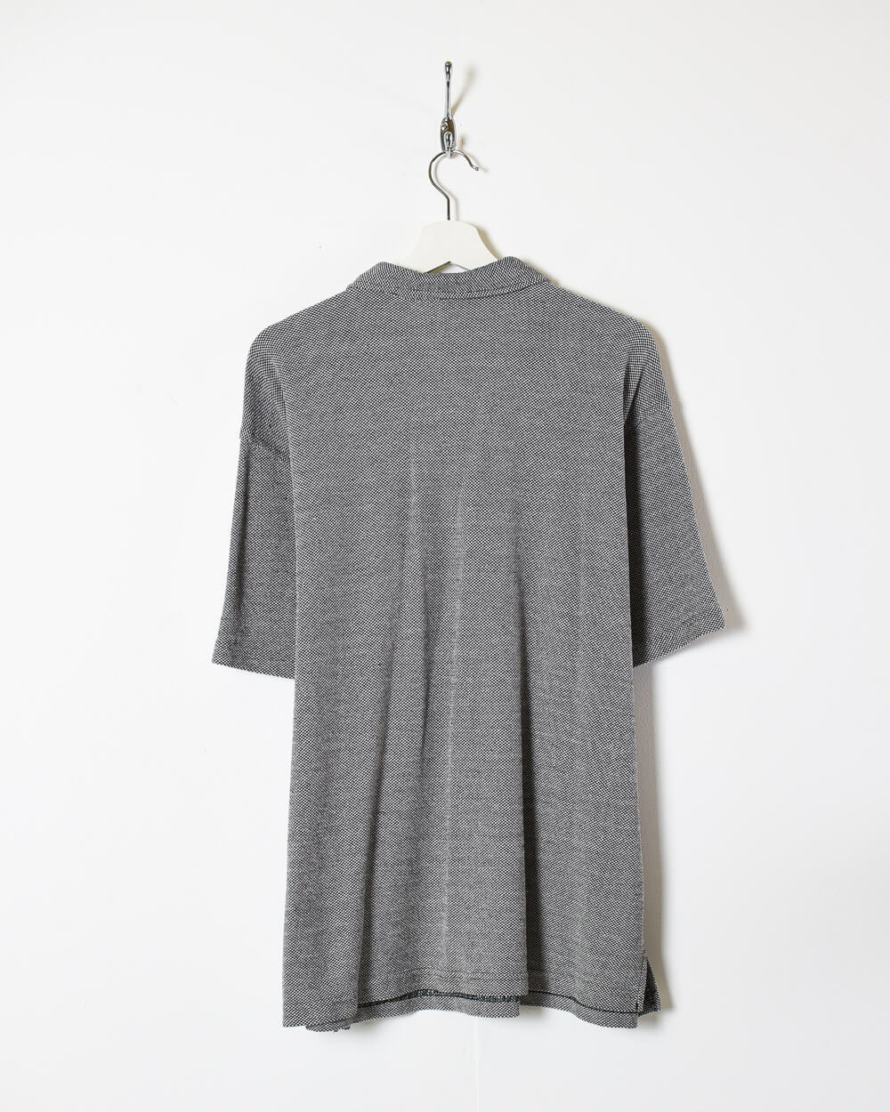 Grey Stussy 1/4 Zip Polo Shirt - XX-Large