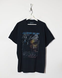 Black 2Pac All Eyes On Me T-Shirt - Medium
