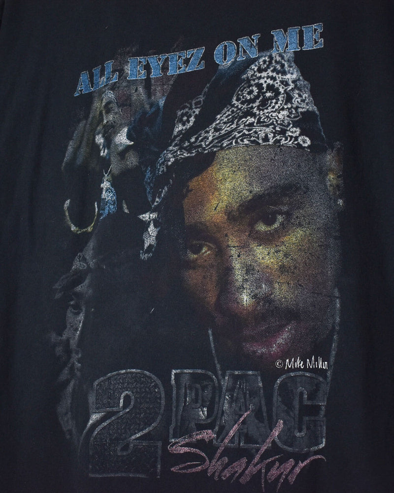 Black 2Pac All Eyes On Me T-Shirt - Medium