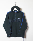 Black Adidas 1/4 Zip Hooded Fleece - Medium