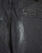 Black Carhartt WIP Double Knee Cargo Trousers - W42 L31