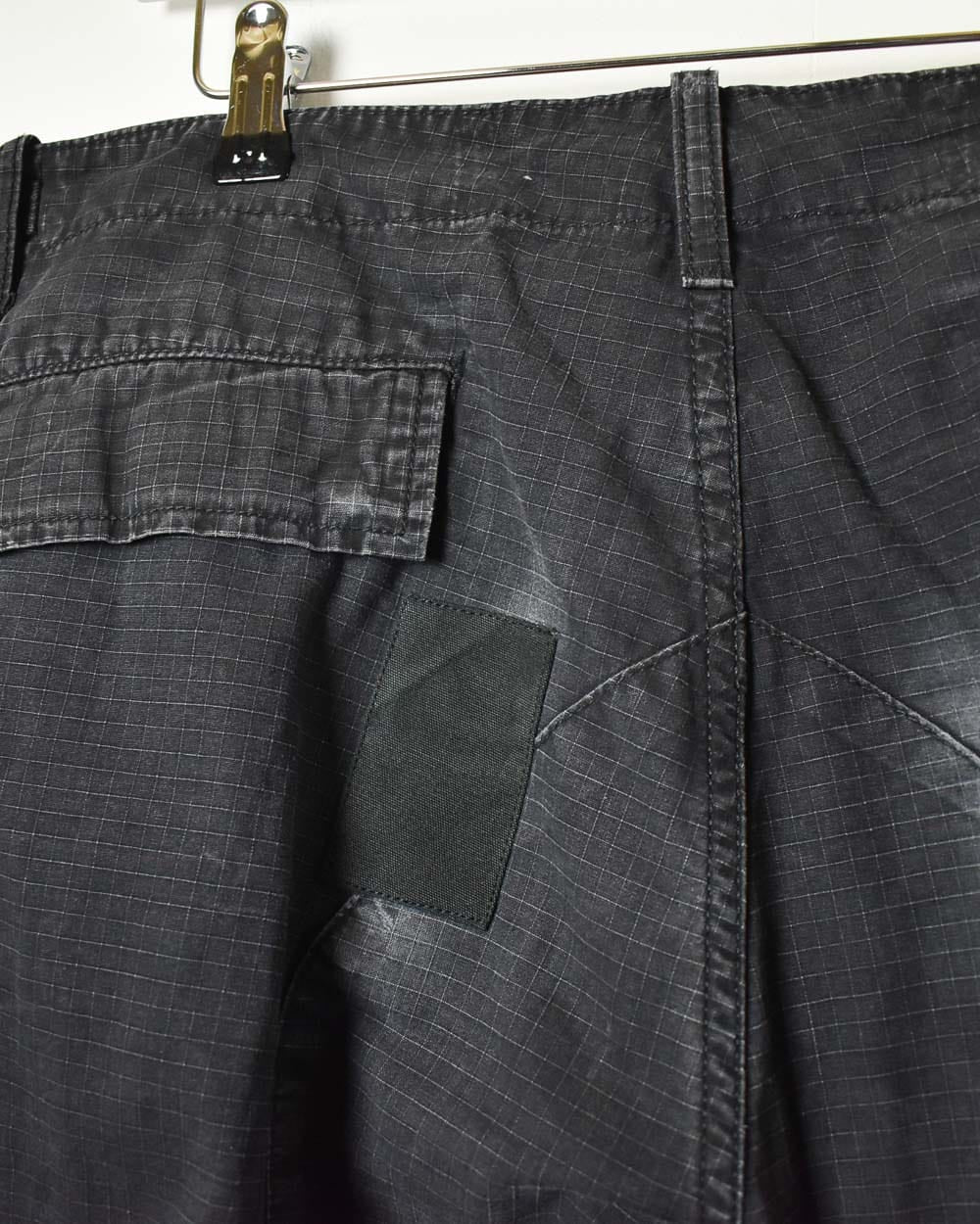 Black Carhartt WIP Double Knee Cargo Trousers - W42 L31