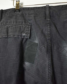 Black Carhartt WIP Double Knee Cargo Trousers - W42 L31