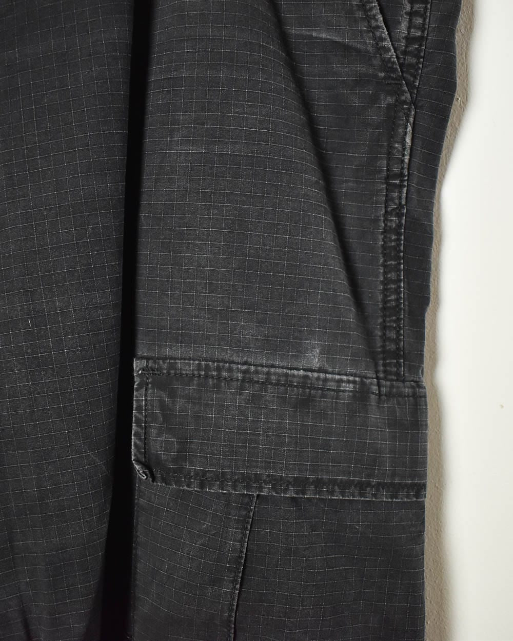 Black Carhartt WIP Double Knee Cargo Trousers - W42 L31